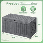 Greesum Outdoor Storage Box 120 Gallon Storage Bin - Image 4