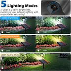 Solar Lights Outdoor, 5 Working Modes Solar Powered Spotlights - Image 3
