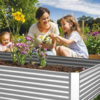 FRIZIONE 4pcs 4x2ft Galvanized Raised Garden Bed Outdoor, Above Ground Garden - Image 4