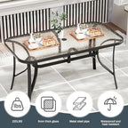 TLSUNNY 7 Pieces Patio Dining Set, Outdoor Table and Chairs W/1.69″ Umbrella - Image 5