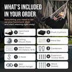 Hanging Hammock Chair Swing – Hanging Chair Outdoor & Indoor - Image 3