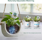 Extra-Thick Clear Glass Plant Watering Globes, Rainbow Gradient Self Watering - Image 8