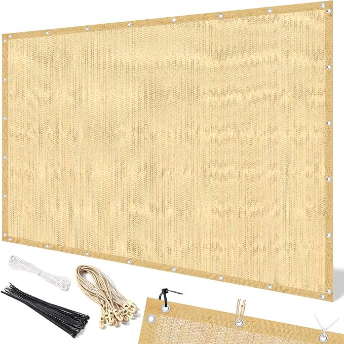 Artpuch 90% Sun Shade Cloth, 6 x 10 FT Pergola Shade Cover Canopy by Artpuch