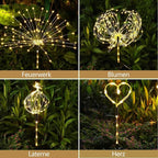 4 Pack Solar Firework Lights 200 LED Create Magical Nights, Waterproof - Image 3
