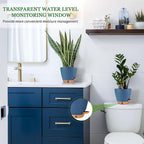 Self Watering Pots for Inoor Ourdoor Plants 10/9/8/7/6.5 Inch Plastic Planters - Image 9