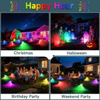 RGB Solar Spot Lights : 2 IN 1 Solar Lights Outdoor - Image 6
