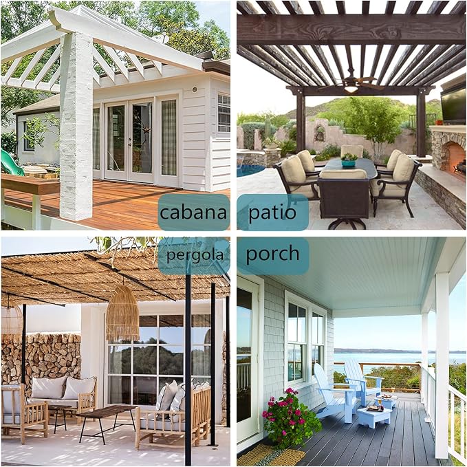 BONZER Outdoor Curtains for Patio Waterproof Thick Privacy Extra Wide Grommet - Image 8