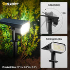 Ensenior Solar Spotlights Outdoor, 56 LEDs Brightness Adjustable 3000K LED - Image 5
