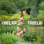 Obelisk Trellis for Climbing Plants Outdoor, 5.2 Ft Garden Trellis for Potted - Image 4