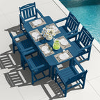 Outdoor Rectangle Dining Table, Heavy-Duty HDPE Table - Image 2
