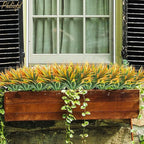 16Pcs Artificial Grass Fake Plants 17.3in Outdoor Plastic Plants UV Resistant - Image 4