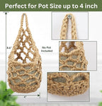 3 Packs Hanging Planters for Indoor Plants up to 4 in., Wall Plant Holder | - Image 2