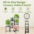 Plant Stand Indoor Outdoor, 6 Tier Metal Flower Shelf - Image 5