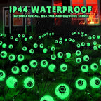 BrizLabs Solar Halloween Lights, 2 Pack 12 LED 2 Modes Halloween Eyeball Lights - Image 6