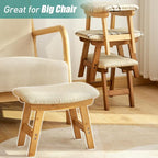Foot Stools Ottoman, Small Foot Stool Ottoman, and Footstool, Wooden Foot Stool - Image 7