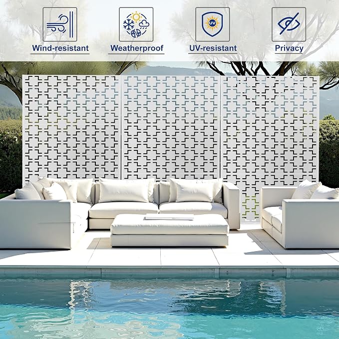 Outdoor Privacy Screen, Freestanding Privacy Fence Panels - Image 5