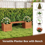 Giantex 2-in-1 Outdoor Bench - Image 9