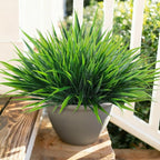 12Pcs Artificial Plants Outdoor Fake Plastic Grass Spring Decoration UV - Image 2