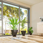Outsunny Set of 3 Tall Planters, MgO Indoor Outdoor Planters - Image 8