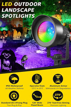 T-SUN Smart Color Changing Landscape Lights, RGBW Spotlights Outdoor - Image 3
