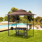 AECOJOY 8' x 5' Outdoor Grill Gazebo Canopy, BBQ Canopy - Image 5