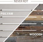 Psilvam Outdoor Bench, Two Person Poly Lumber Porch Bench, Weatherproof Garden - Image 5