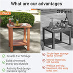 2-Tier Adirondack Side Table 17" - Image 7