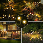 10-Pack Solar Garden Lights, 80 LED Solar Lights Outdoor - Image 5