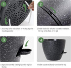 12inch 2Pack Large Self Watering Planters, Plastic Plant Pots - Image 4