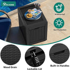 YITAHOME 32 Gallon Deck Box, Resin Storage - Image 4
