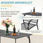 AECOJOY Metal Outdoor Table and Chairs Sets, Patio Dining Table Set - Image 2