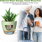 12 Inch Large Self Watering Pots, Flower Pots - Image 5