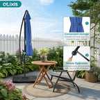 OLIXIS 10FT Offset Patio Umbrella, Cantilever Table Umbrellas - Image 3