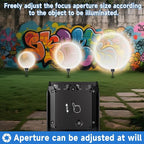 Solar Spot Lights Outdoor Adjustable Beam & PC Light Guide Column, 12 Pack - Image 3