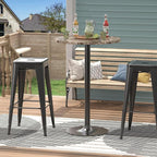 Furmax Bistro Pub Table Round Bar Height Cocktail Table - Image 7