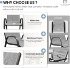 Patio Dining Chairs Set of 8, Outdoor High Stacking Chairs，Breathable Seat - Image 5