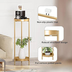 Metal Gold Tall Plant Stand Indoor or Outdoor - Image 2