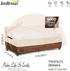JinHrtoyi 3-Seater Outdoor Couch Cover, 79Wx38Dx35H inches Outdoor Furniture - Image 2