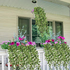 Hollyone Artificial Hanging Plants 35.4" Fake Ivy Vine Faux Ivy Leaves Fire and - Image 5