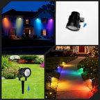 Halloween Christmas Spotlights Outdoor: RGBW Spot lights Plug in 120V Remote - Image 8