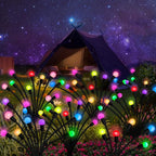 Kohlrabi Solar Garden Lights Outdoor, 4 Pack 40 LED Solar Firefly Lights - Image 6