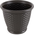 Suncast 4 Pack Sonora 18 Inch Lightweight Durable Plastic Wicker Decorative - Image 8