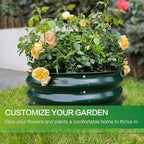 GARDMAX 2 Pack 2x2x1FT Galvanized Round Raised Garden Bed Kit, Metal Planter - Image 3