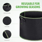 Delxo 20-Pack 10 Gallon Heavy Duty Aeration Thickened Nonwoven Fabric Pots - Image 3