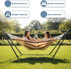 DUMOS Universal Double Hammock Stand Only, Heavy Duty Hammock Stands - Image 4