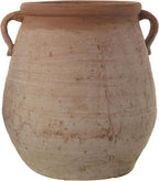 Creative Co-Op Large Orange & Whitewashed Terracotta Urn - Image 3