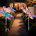 Hexagram Dragonfly Garden Decor, Dragonfly Garden Stakes Set of 2, Gardening - Image 3