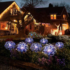 Solar Garden Lights for Outdoor Decor, Waterproof 2 Pack Solar Powered Firework - Image 4