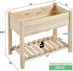 Yaheetech 34x18x30in Horticulture Raised Garden Bed 2pcs Planter Box - Image 2