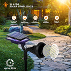 Solar Spot Lights Outdoor, 21 LEDs Solar Landscape Lights Auto On/Off - Image 2